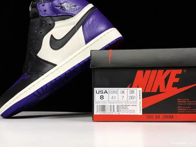 Boostmaster lin 555088-501 Air Court Jordan 1 Purple 0507